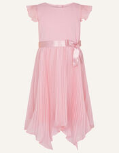 Rubina Pleated Dress, Pink (DUSKY PINK), large