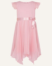 Rubina Pleated Dress, Pink (DUSKY PINK), large