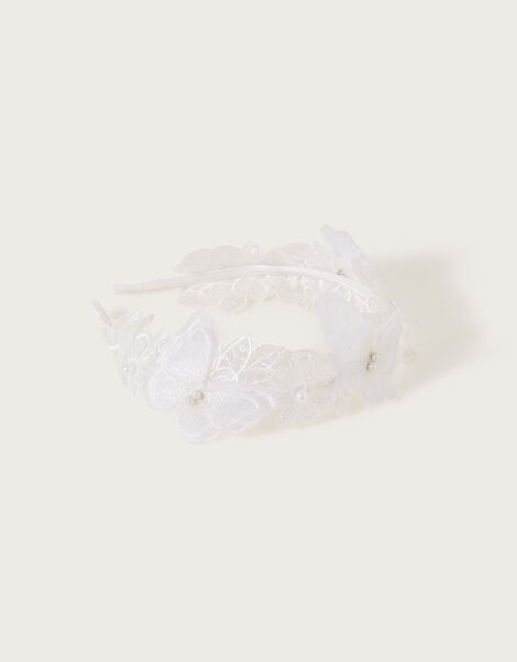 Communion Lacey Flutter Headband, , large