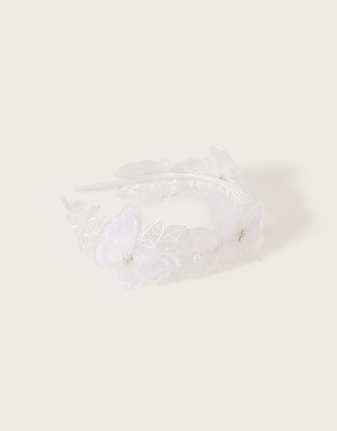 Communion Lacey Flutter Headband, , large