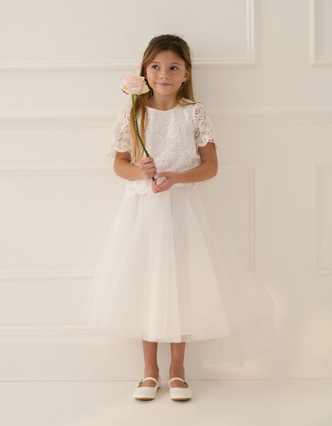 Anna Bridesmaid Maxi Skirt, Ivory (IVORY), large