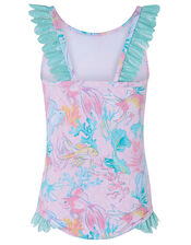 Baby Dinah Printed Shimmer Swimsuit, Pink (PALE PINK), large