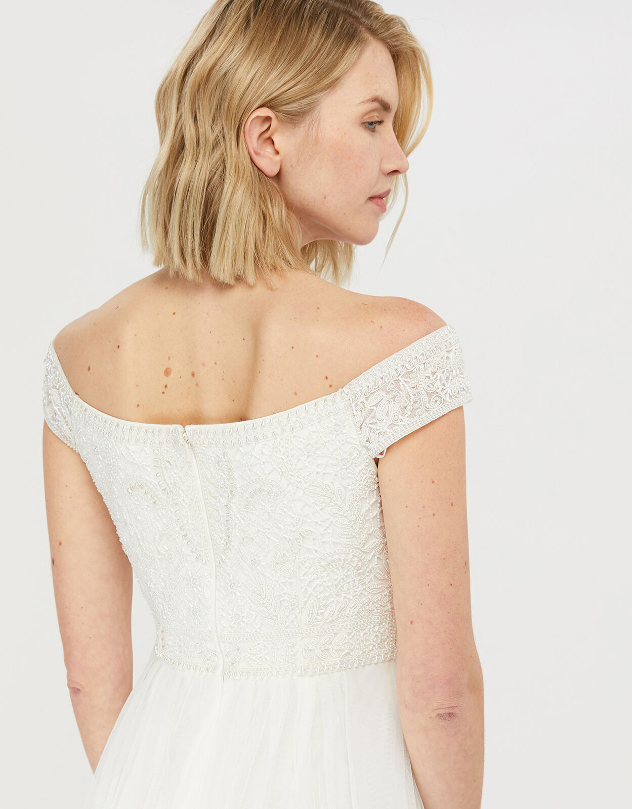 Monsoon bardot shop wedding dress
