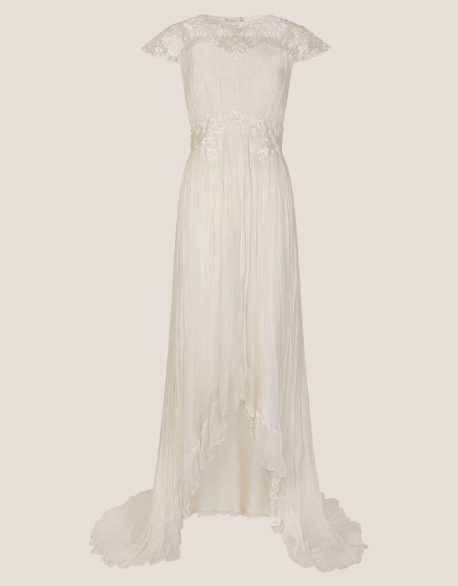 Arwen Embroidered Lace Wedding Dress, Ivory (IVORY), large