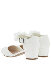 Macaroon Floral Corsage Heeled Shoes, Ivory (IVORY), large