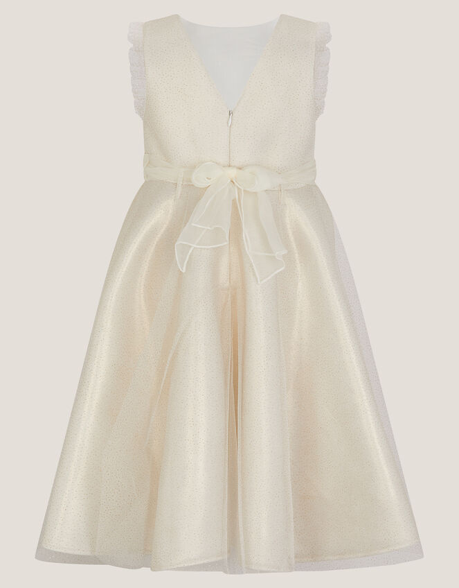 Principesa Appliqu&eacute; Rose Sparkle Dress, Gold (GOLD), large