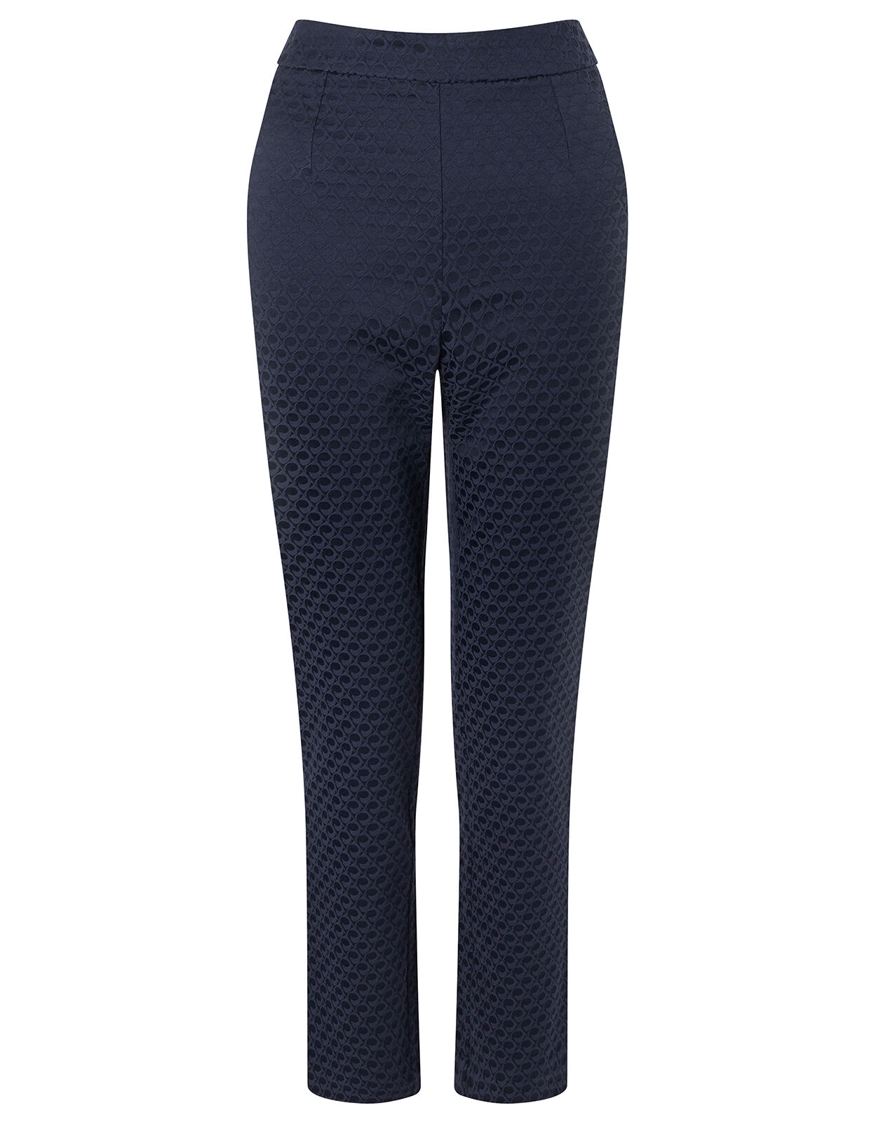 Smart Jacquard Trousers Blue | Trousers 