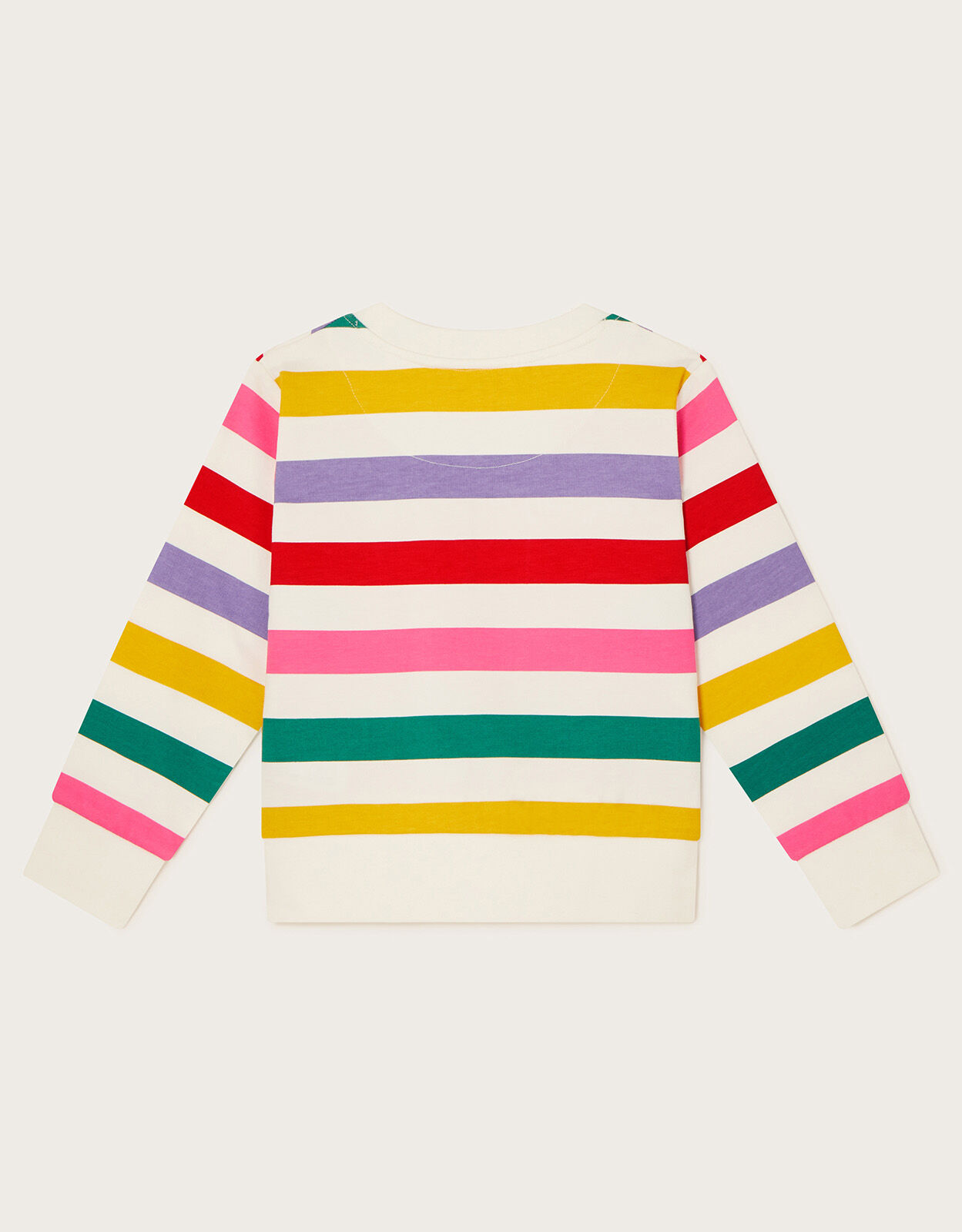 Rainbow Stripe Crew Neck Jumper Blue Children s Casualwear Monsoon US