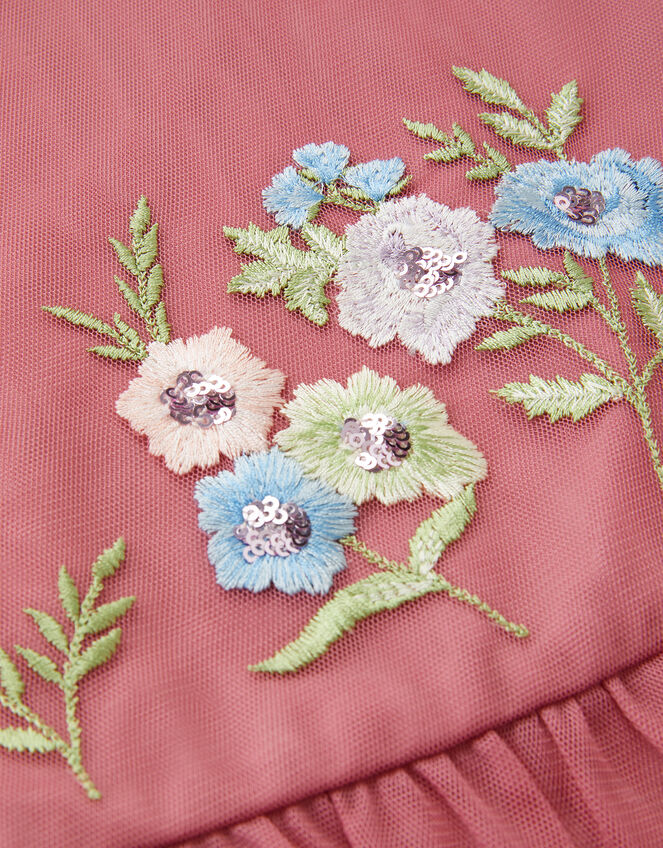 Kristi Embroidered Tulle Top, Pink (DUSKY PINK), large