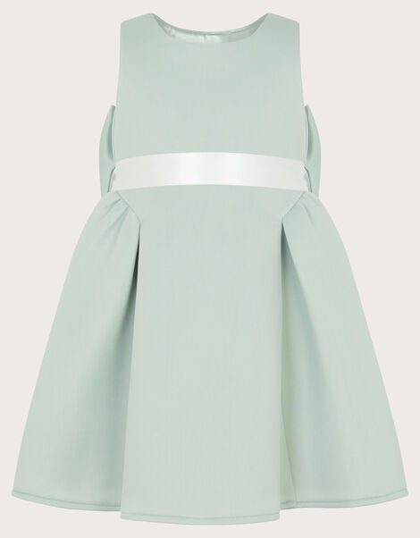 Baby Molly Scuba Bridesmaid Dress, Green (SAGE), large