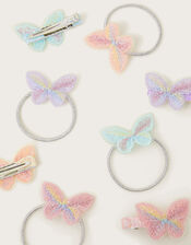 Embroidered Butterfly Hair Set, , large