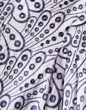 Baby Butterfly Wing Embroidered Dress, Blue (NAVY), large
