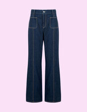 Mirla Beane Denim Jeans, Blue (INDIGO), large