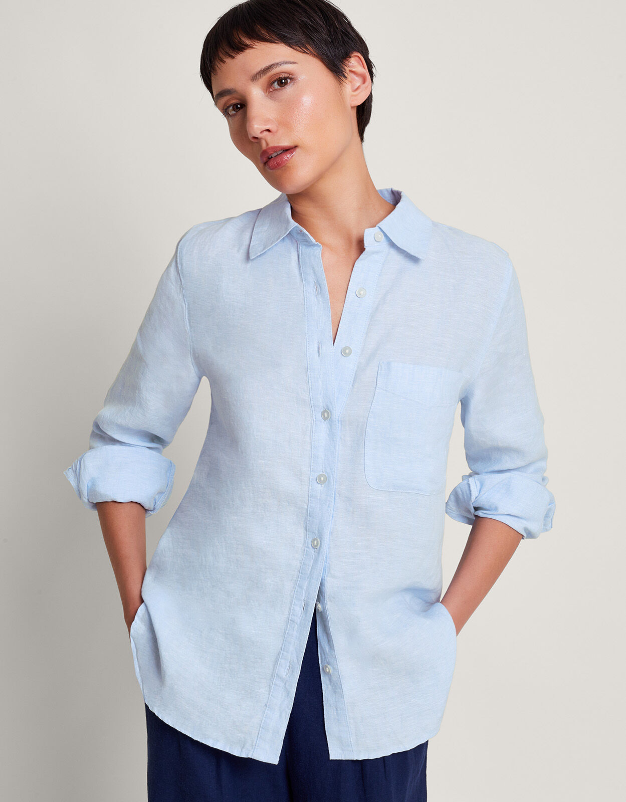 Monsoon deals linen top