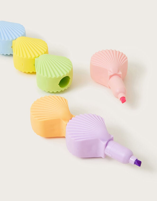 6-Pack Stackable Shell Highlighter Pens, , large