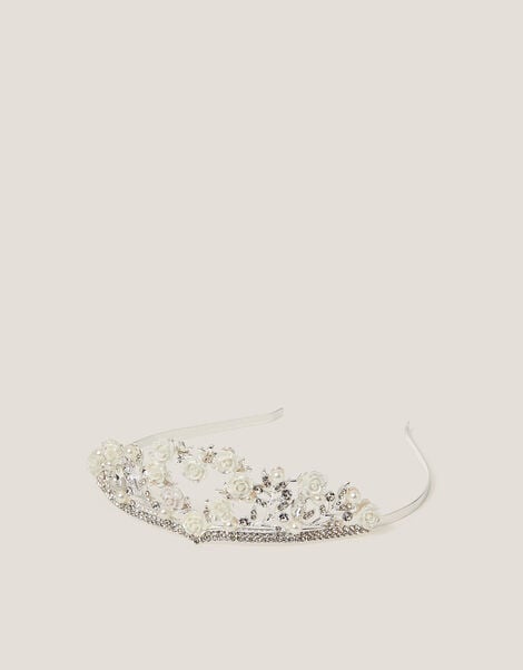 Flower Girl Diamante Tiara, , large