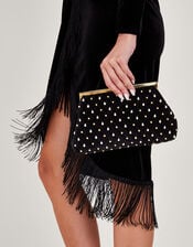 Jewel Embellished Clutch, , large