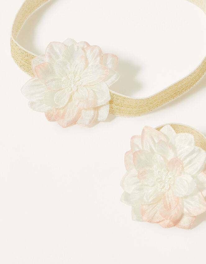 Baby Petal Bando and Bracelet Set, , large