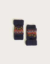 Jameson Fair Isle Knitted Gloves, Multi (MULTI), large
