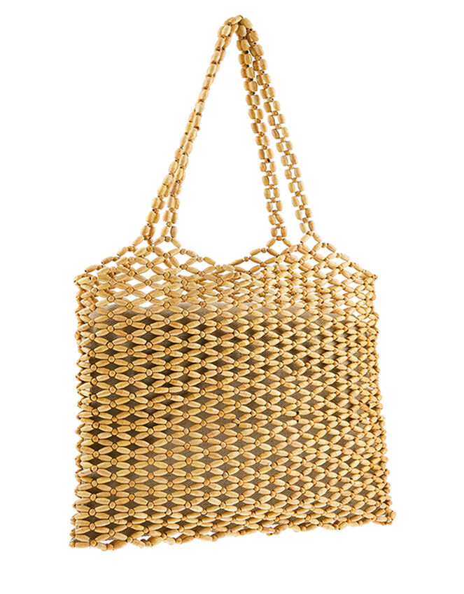 Wren Wooden Bead Tote Bag, , large