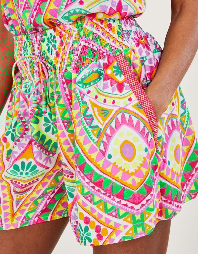 Mosaic Print Shorts, Pink (PINK), large