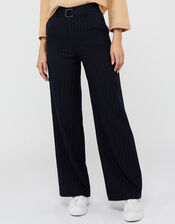 Paige Pinstripe Trousers, Blue (NAVY), large