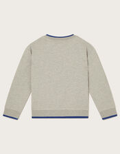 Marl Frog Sweatshirt, Grey (GREY), large