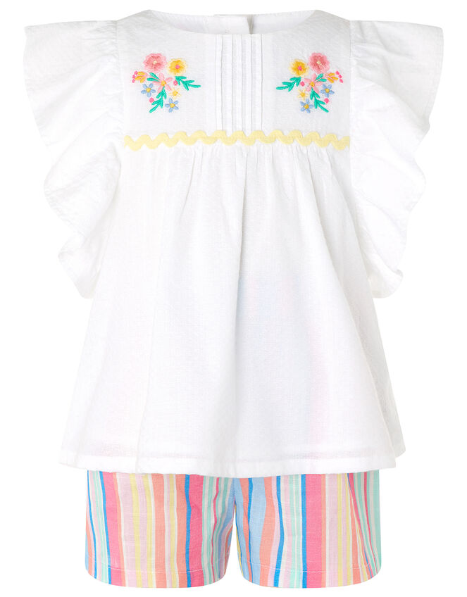 Baby Sammy Set in Pure Cotton, Ivory (IVORY), large