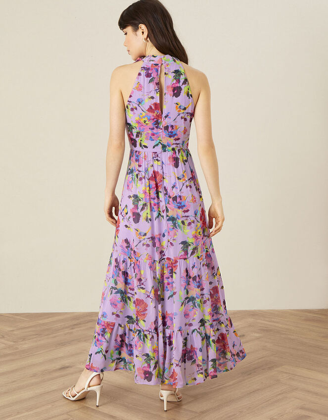 Helen Dealtry Brynn Floral Maxi Dress, Purple (LILAC), large
