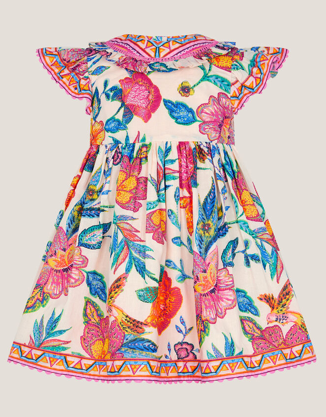 Baby Milena Floral Print Dress, Ivory (IVORY), large