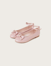 Loveheart Patent Ballerina Flats, Pink (PINK), large