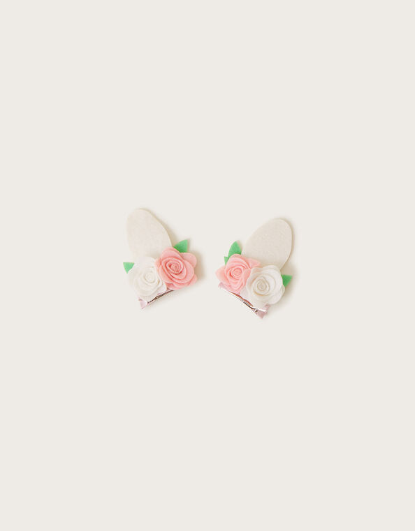 Crafty Bunny Hair Clips Set of Two, , large