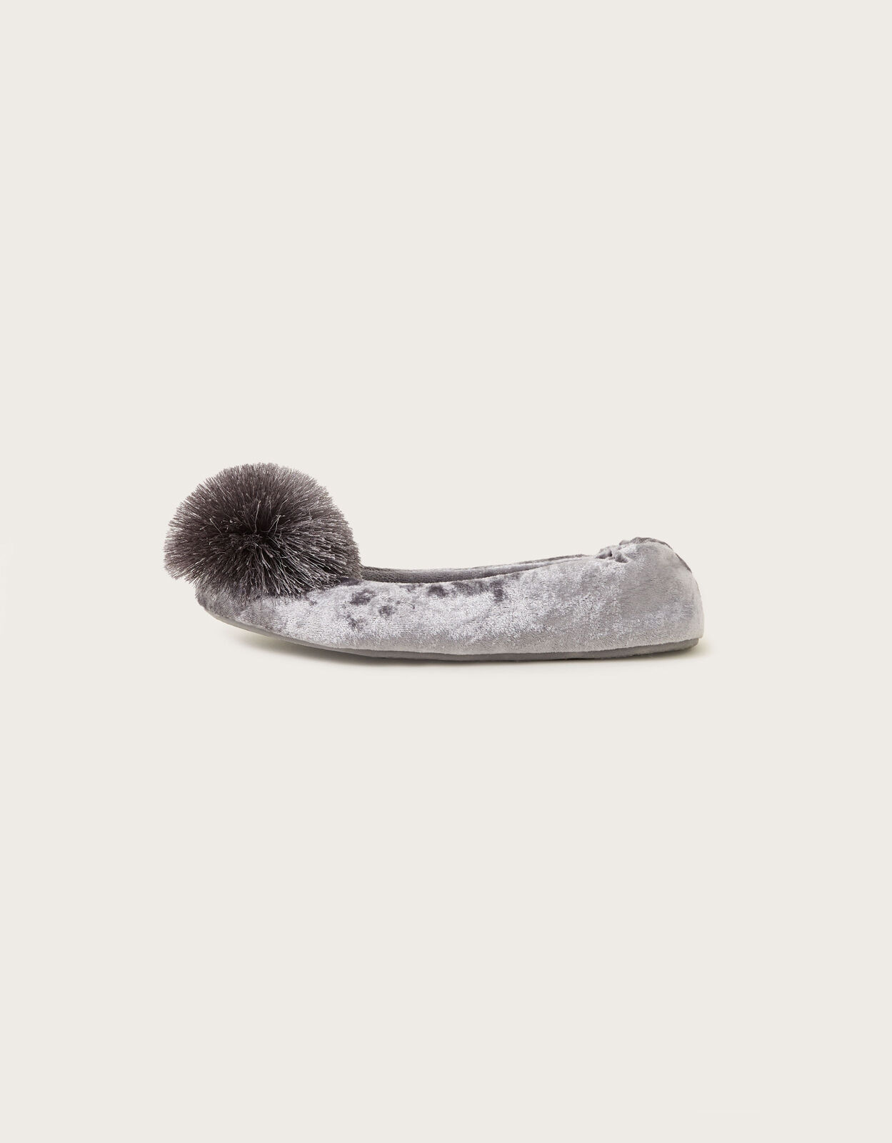 Grey ballerina slippers top