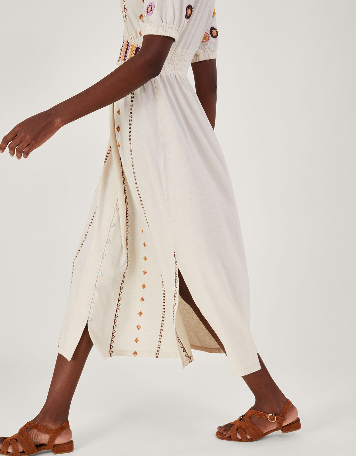 Monsoon white linen dress new arrivals