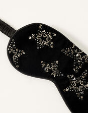 Star Embellished Velvet Eye Mask, , large