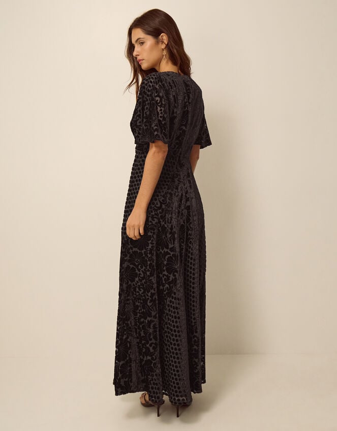 Adeline Devor&eacute; Polka Dot Maxi Dress, Brown (CHOCOLATE), large