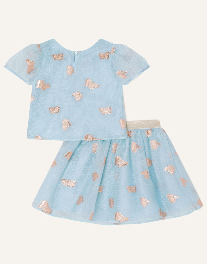 Butterfly Jacquard Set, Blue (BLUE), large
