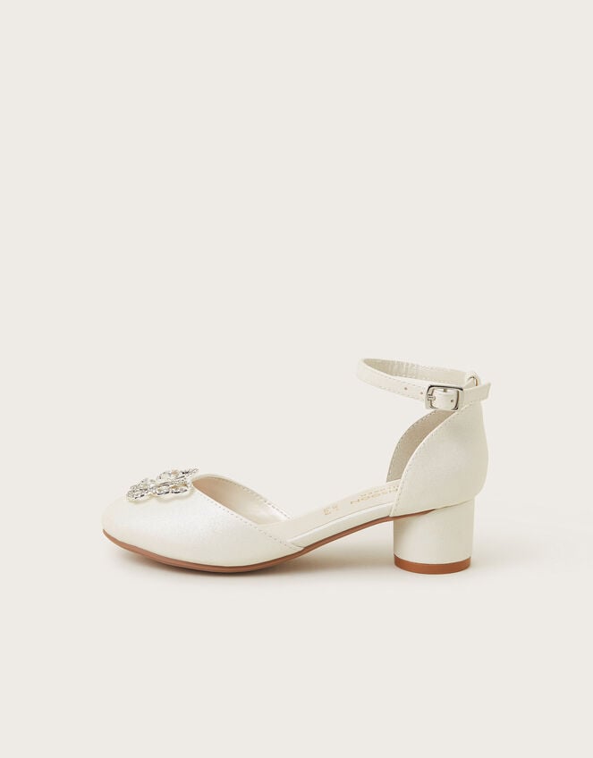 Gemstone Butterfly Two-Part Heels, Ivory (IVORY), large