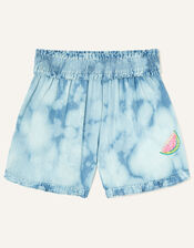 Tie Dye Pull On Shorts, Blue (BLUE), large