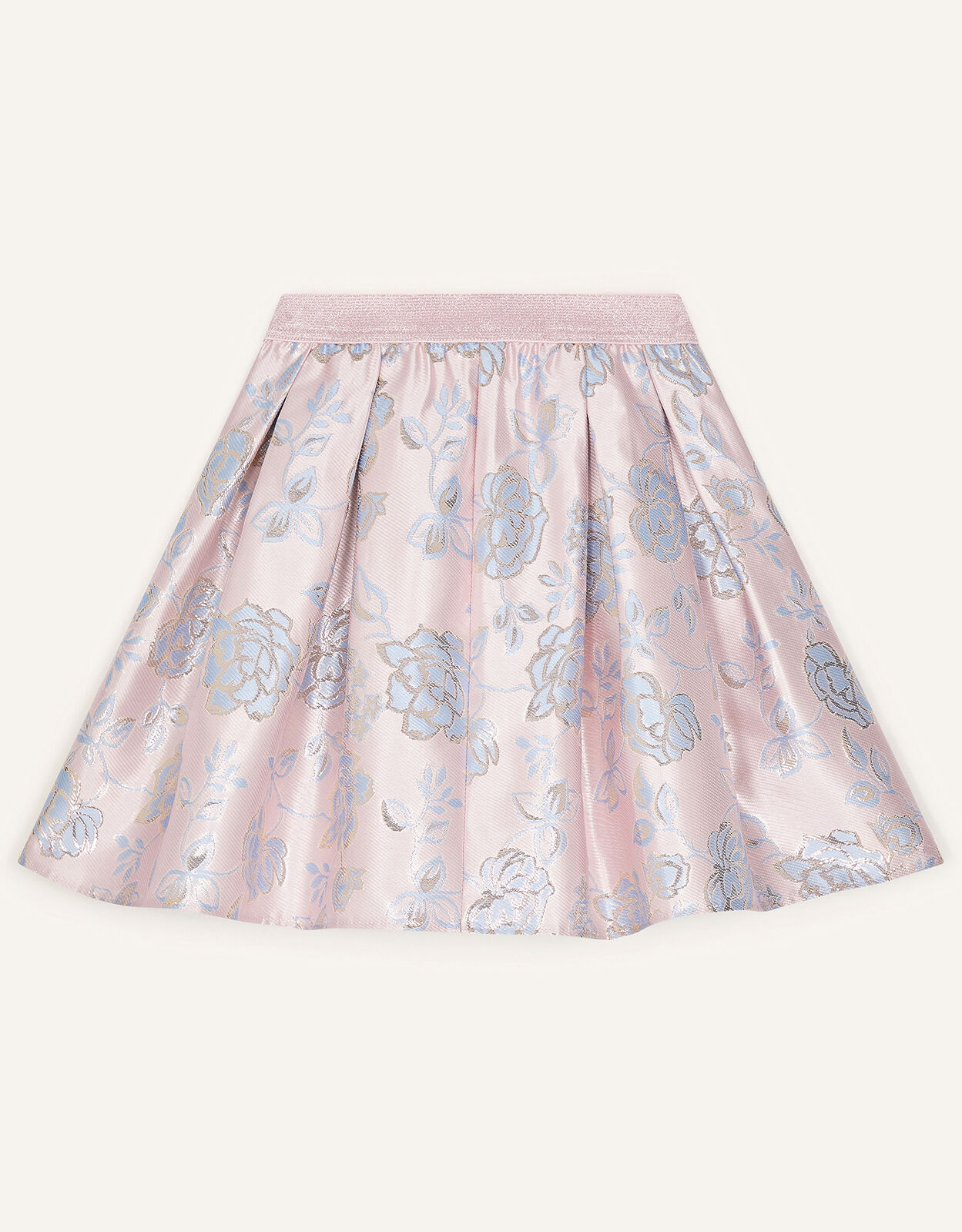 floral skirt jacquard