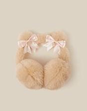 Fluffy Bear Earmuffs, , large