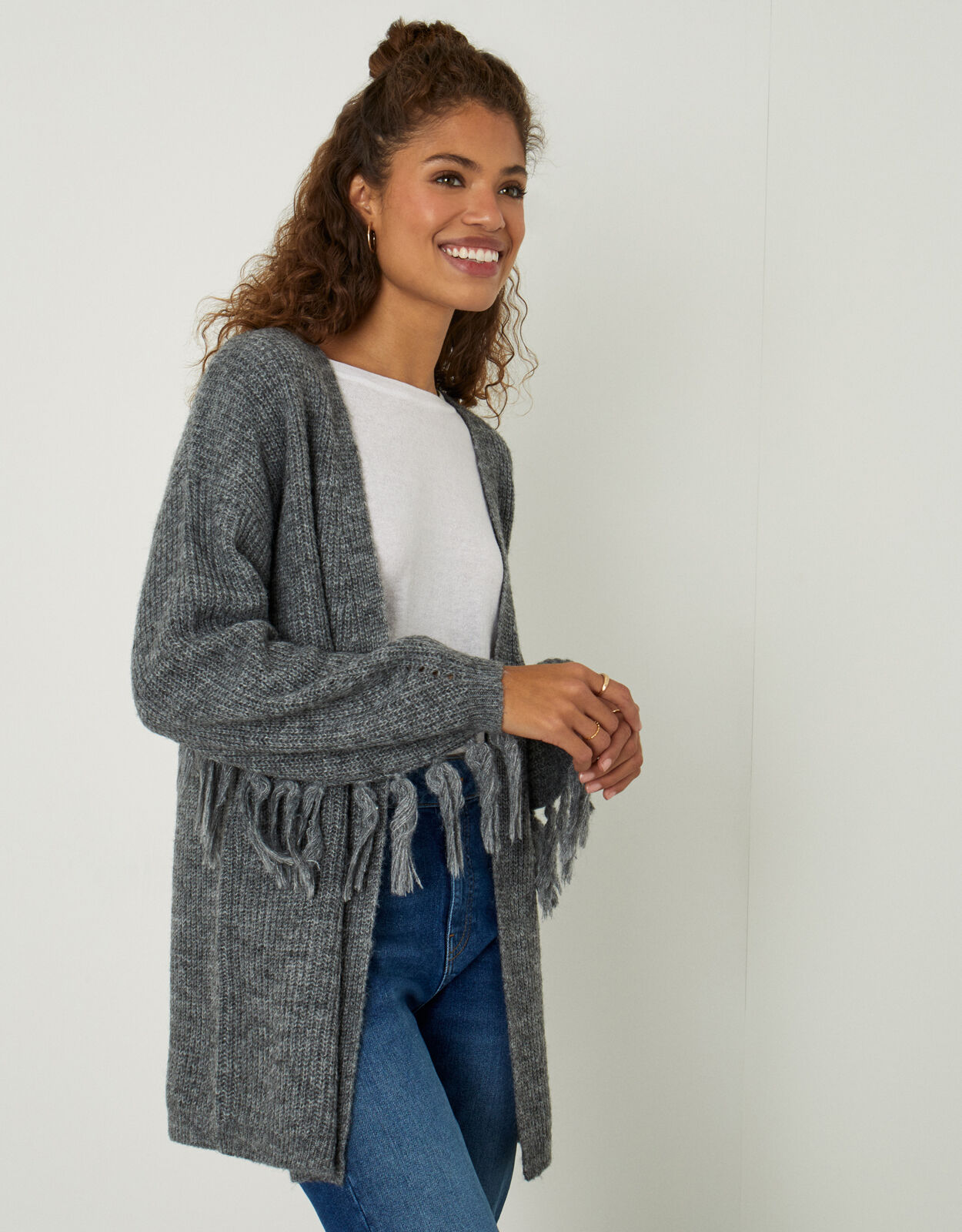 Grey cardigans store