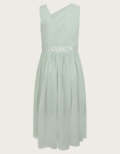 Abigail One-Shoulder Prom Dress, Green (SAGE), large