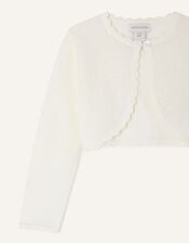 Baby Niamh Cardigan, Ivory (IVORY), large