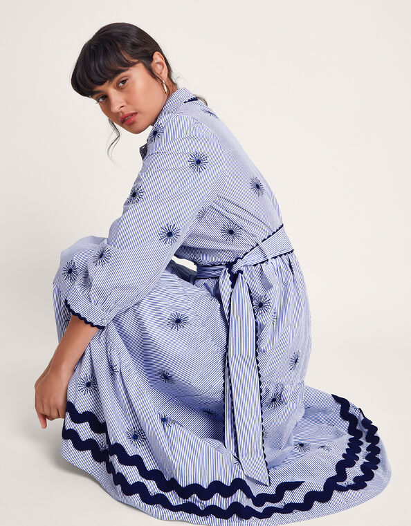 Adira Shirt Dress, Blue (NAVY), large