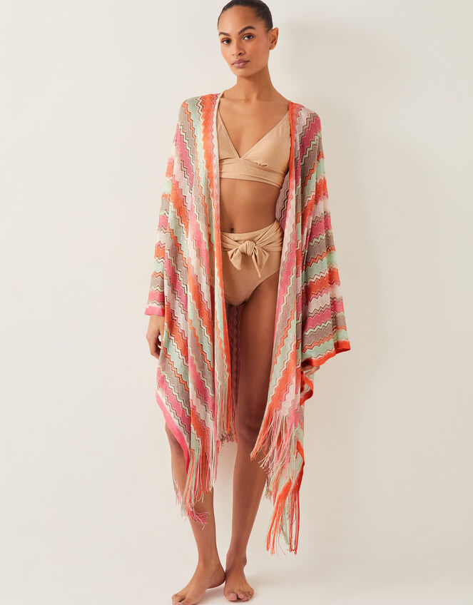 Clara Zigzag Stripe Kaftan, , large