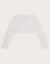 Niamh Glitter Cardigan, White (WHITE), large