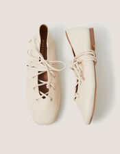 Grace Ghillie Flats, Ivory (IVORY), large