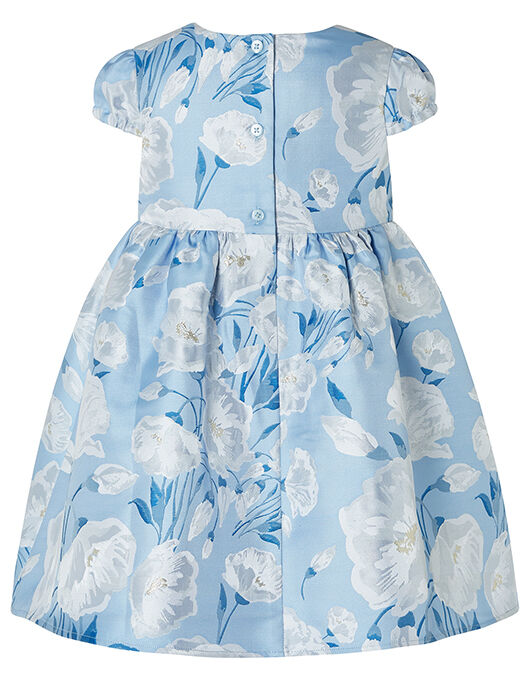 Baby Naya Jacquard Occasion Dress Blue
