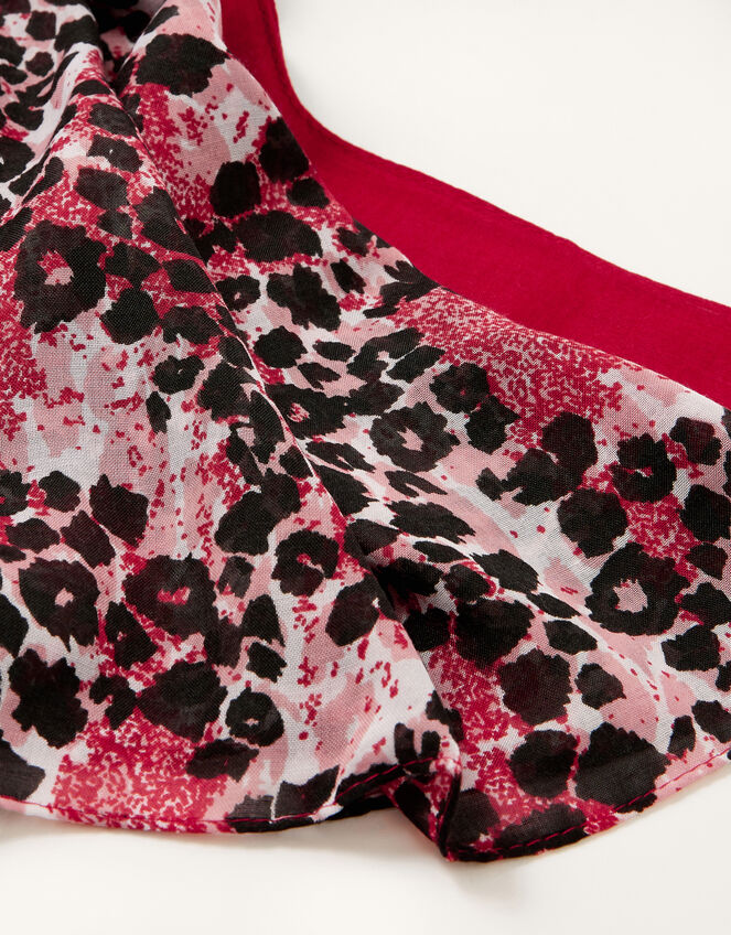 Animal Print Lightweight Scarf, , large